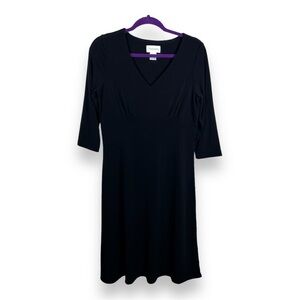 VINTAGE SIZE 10 CHADWICKS BLACK STRETCH DRESS EVENT PARTY COCKTAIL WEDDING